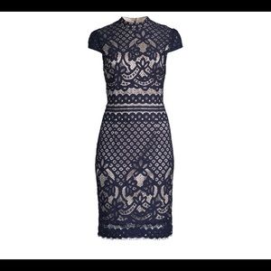 Quiz lace high neck dress